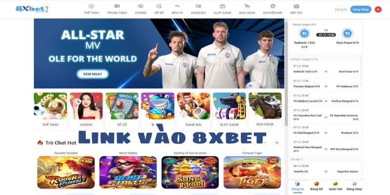 Một số thông tin về link vào 8xbet